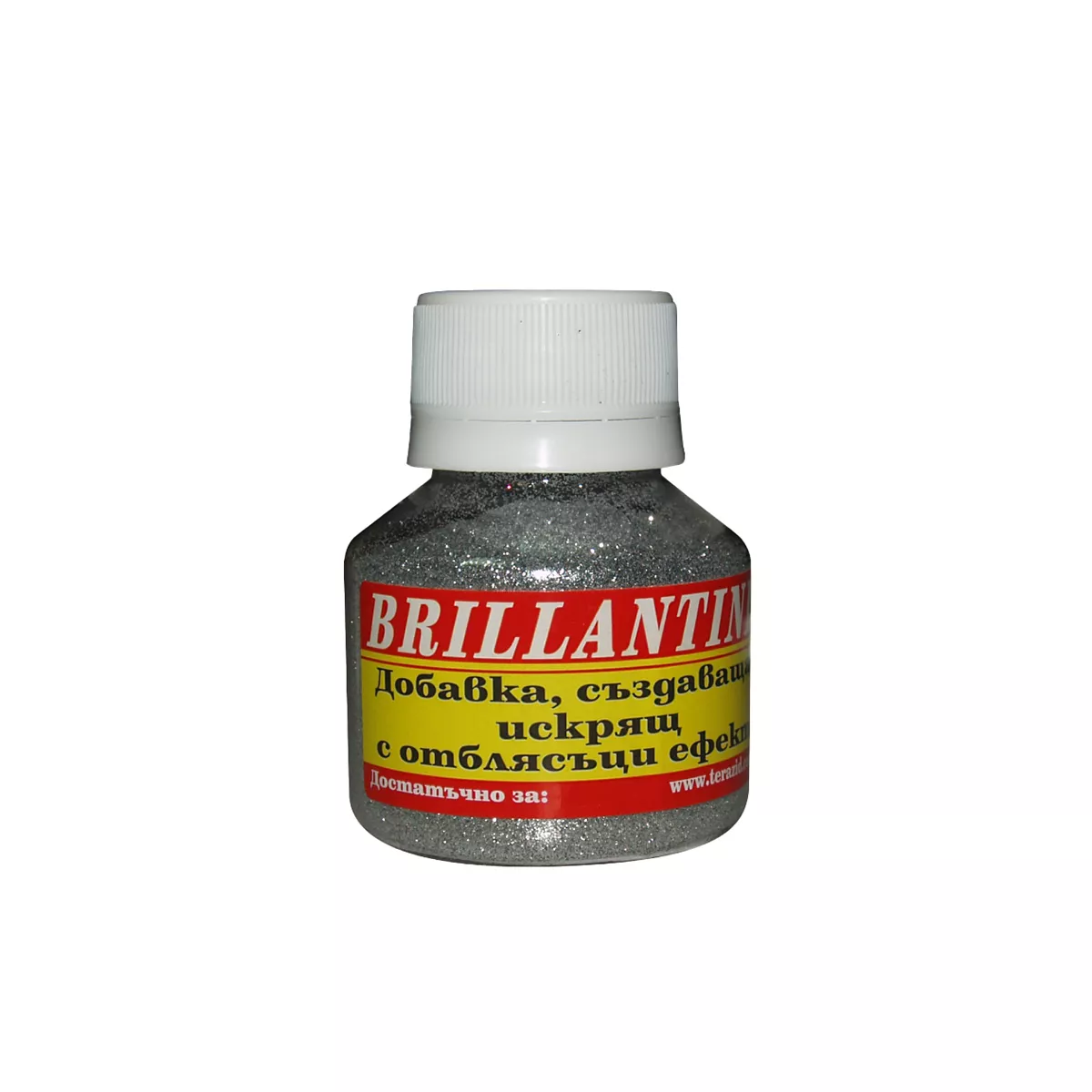 ДОБАВКА БРОКАТ GLITTER SILVER BRILLANTINI 30ГР