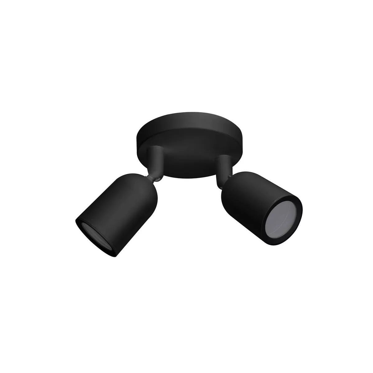 ТЯЛО ЗА 2*GU10 ПЛАСТМАСА - ЧЕРЕН,IP20 MAX 10W, МОД. 2024