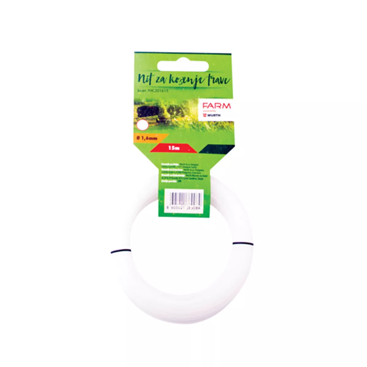 КОРДА ЗА ТРИМЕР 1.6 ММ КРЪГЛА WÜRTH HC201615