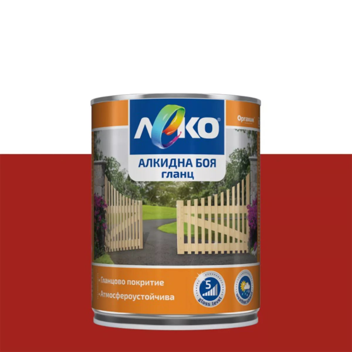 ЛЕКО АЛКИДНА БОЯ ГЛАНЦ RAL 3002 650МЛ