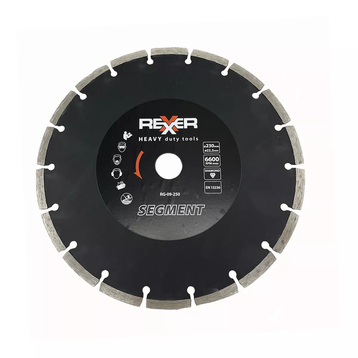 ДИСК ДИАМАНТЕН 230ММ.*22,2ММ. СЕГМЕНТ RG-09-250/ 632010