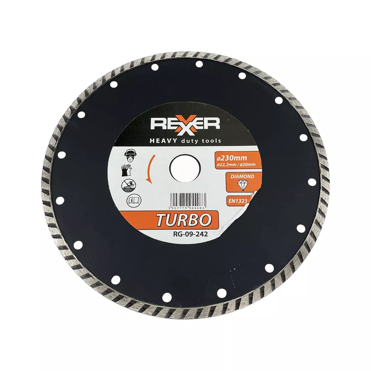 ДИСК ДИАМАНТЕН 230ММ*22,2ММ. ТУРБО RG-09-242/   632004