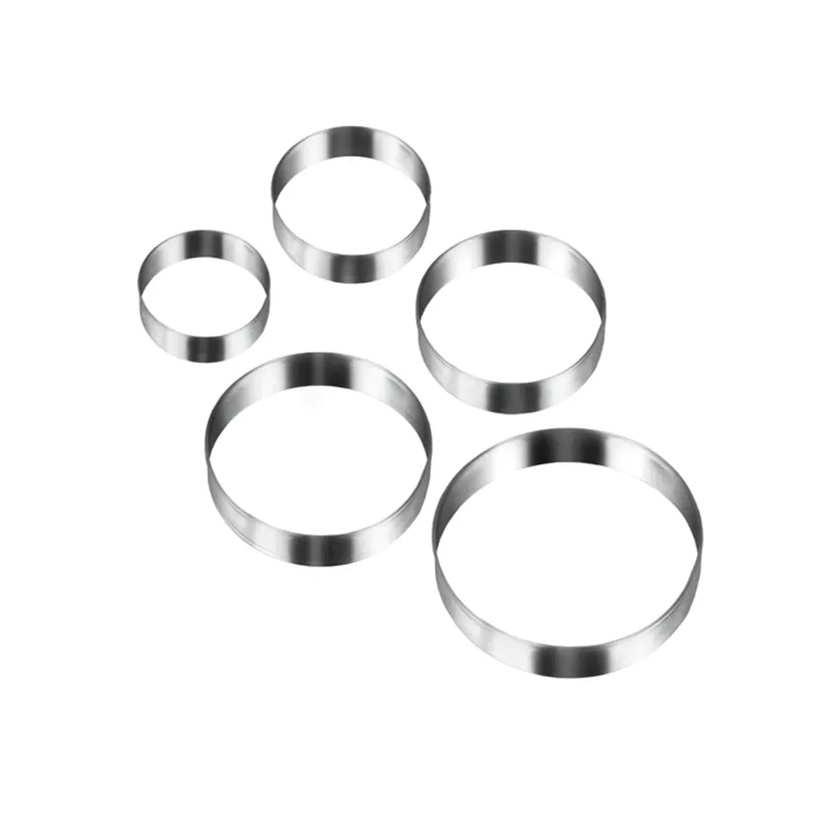 ФОРМИ ЗА СЛАДКИ КОМПЛЕКТ 5 БРОЯ /КРЪГ/ DOLCEFORN 25.23.75