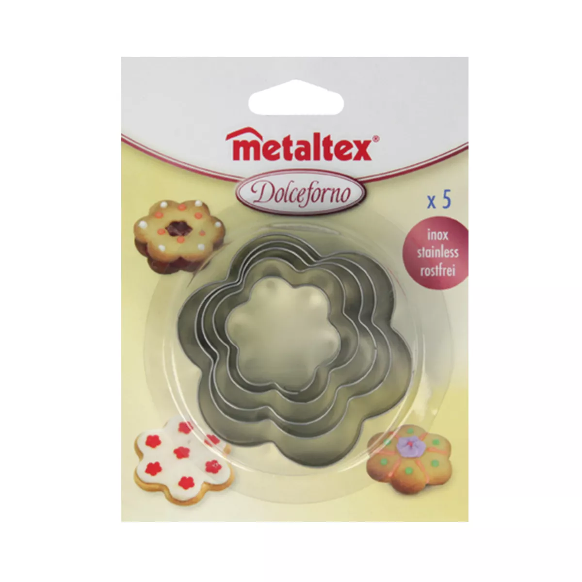 ФОРМИ ЗА СЛАДКИ КОМПЛЕКТ 5 БР METALTEX