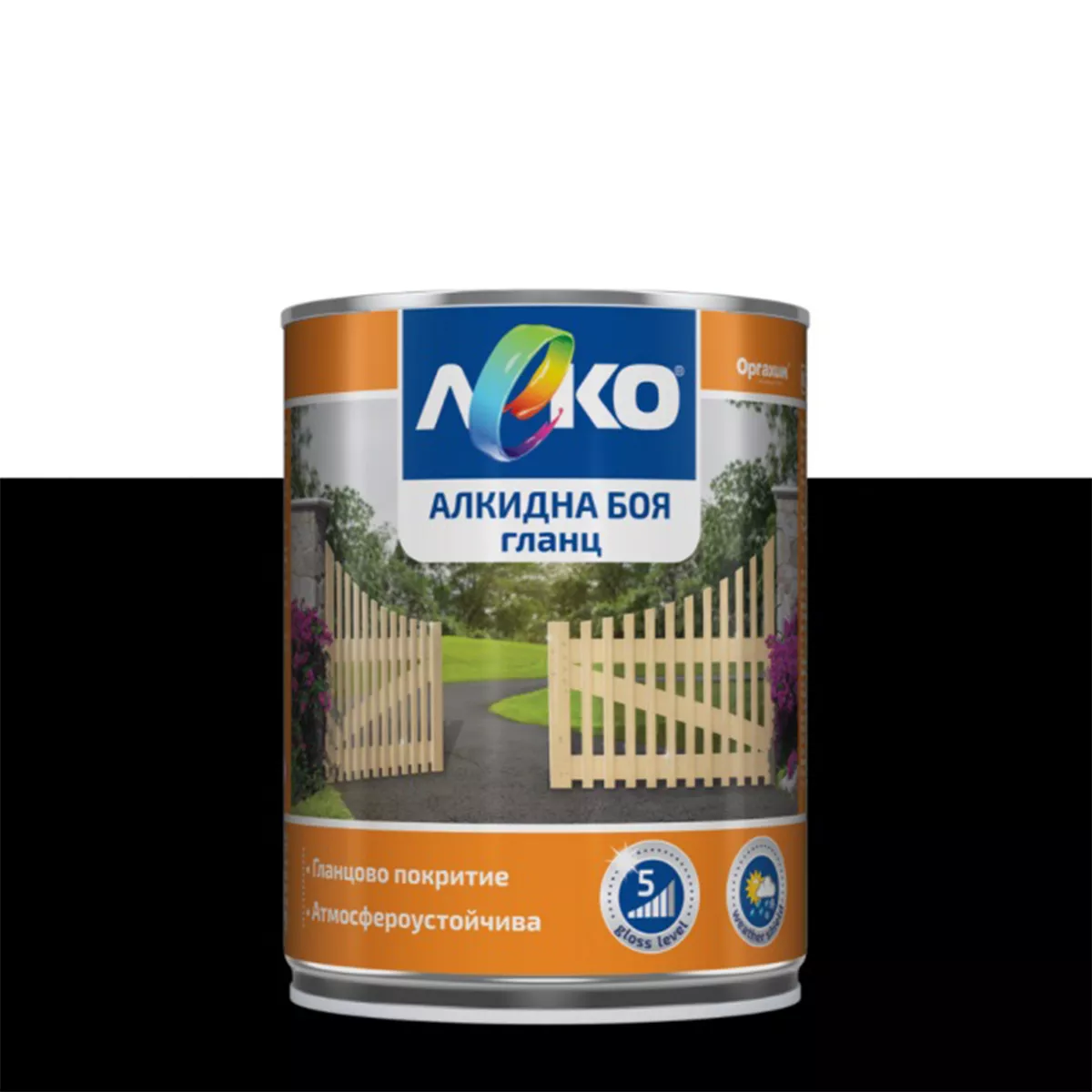 ЛЕКО АЛКИДНА БОЯ ГЛАНЦ- RAL 9005, 0.650МЛ.