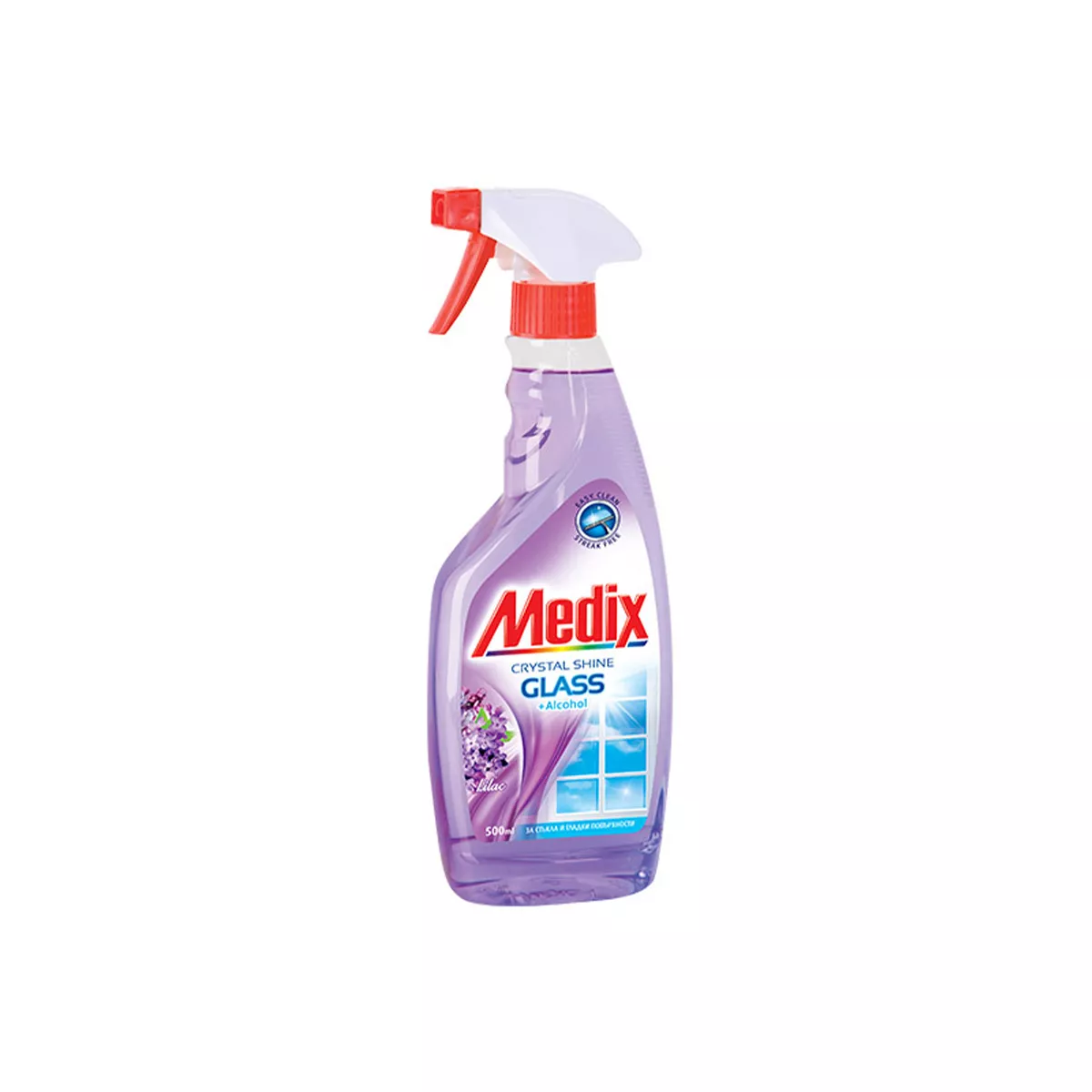 МЕДИКС ЗА СТЪКЛА 500МЛ. ПОМПА LILAC
