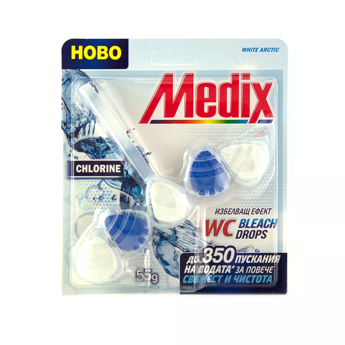 ТОАЛЕТНО БЛОКЧЕ ЗА WC BLEACH DROPS MEDIX