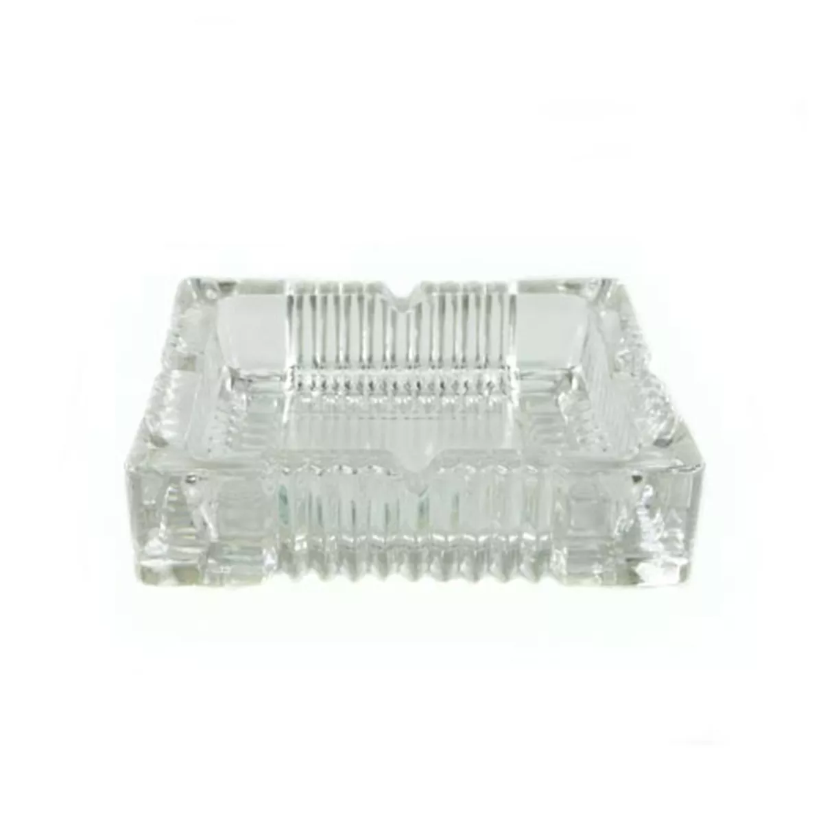 СТЪКЛЕН КВАДРАТЕН ПЕПЕЛНИК