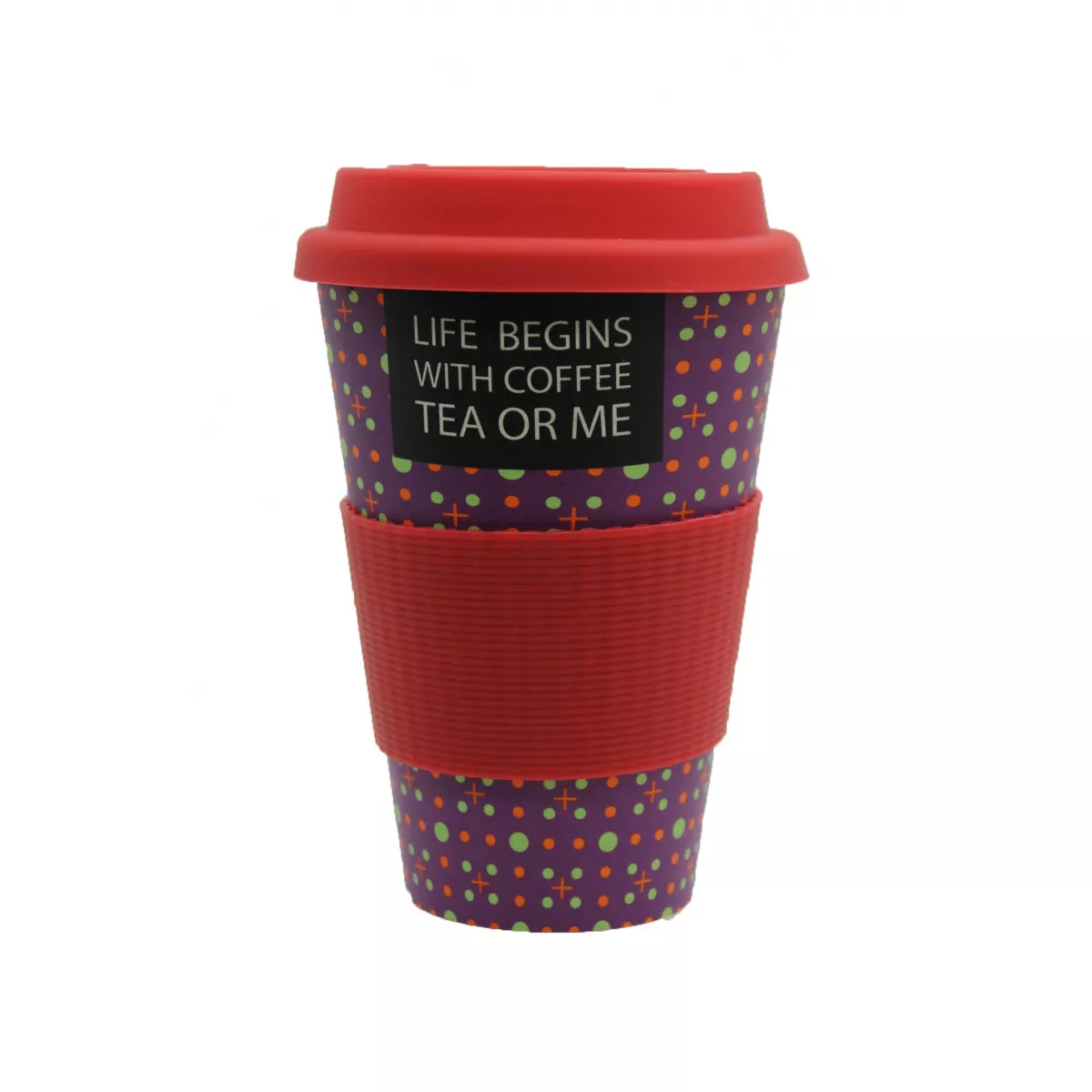 ЕКО ЧАША ОТ БАМБУК СЛОГАН  400МЛ 450