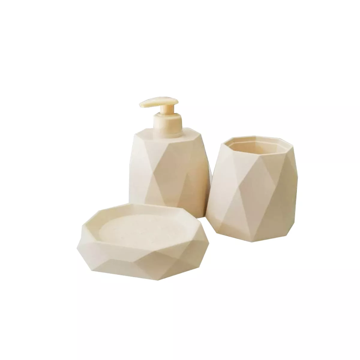 КОМПЛЕКТ АКСЕСОАРИ ЗА БАНЯ DIAMOND 3 ЧАСТИ