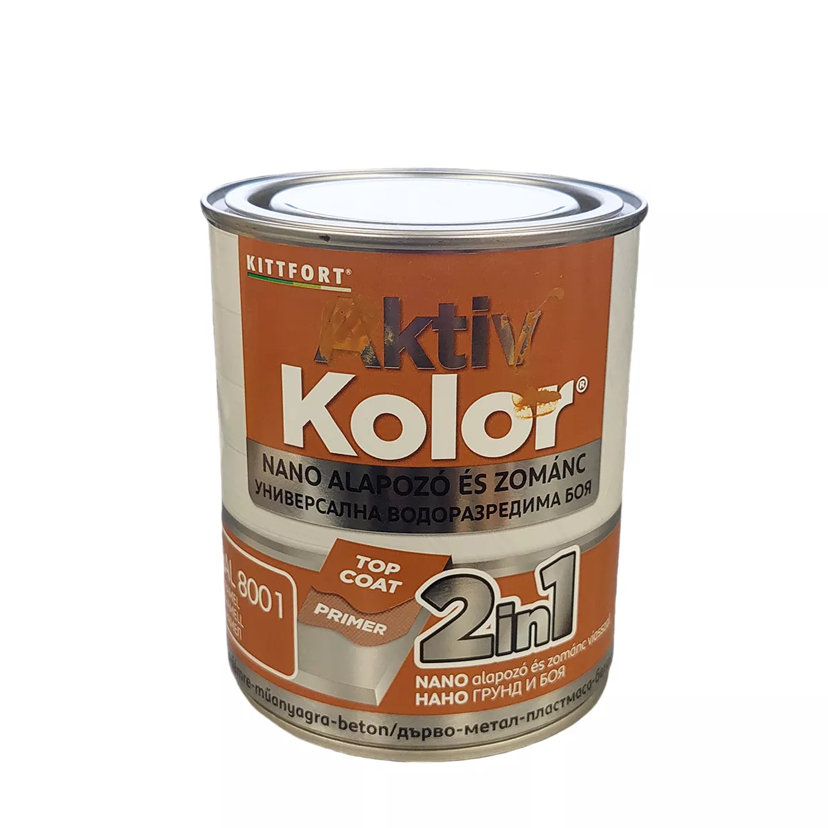 БОЯ 2В1 RAL 8001 750МЛ AKTIV KOLOR KITTFORT