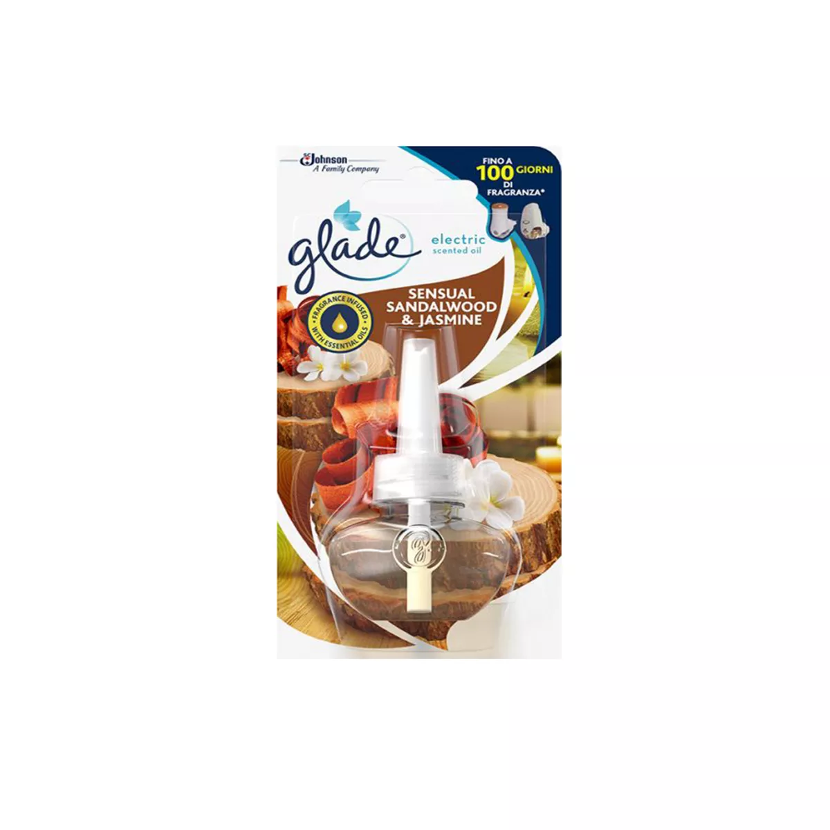 ПЪЛНИТЕЛ GLADE SENSUAL SANDALWOOD & JASMINE 20 МЛ