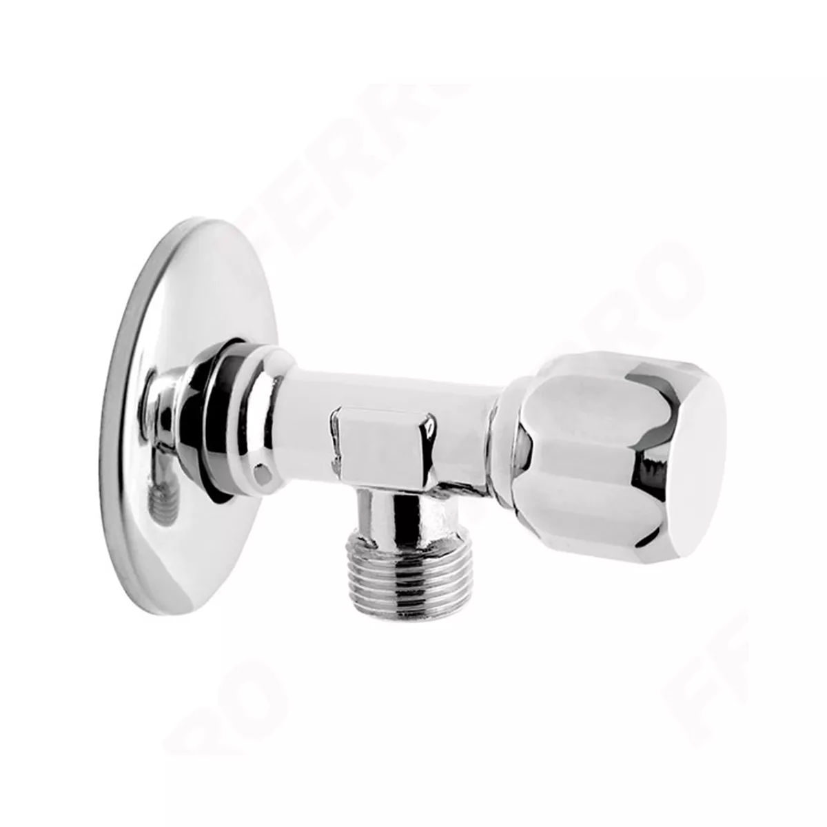 ЪГЛОВ ВЕНТИЛ 1/2*3/8 С РОЗЕТКА Z1238G FERRO