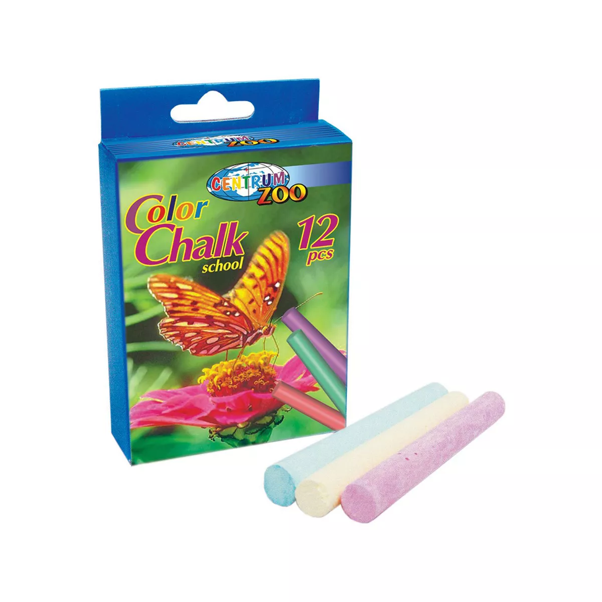 ТЕБЕШИР CENTRUM КРЪГЪЛ ЦВЕТЕН 12 БРОЯ