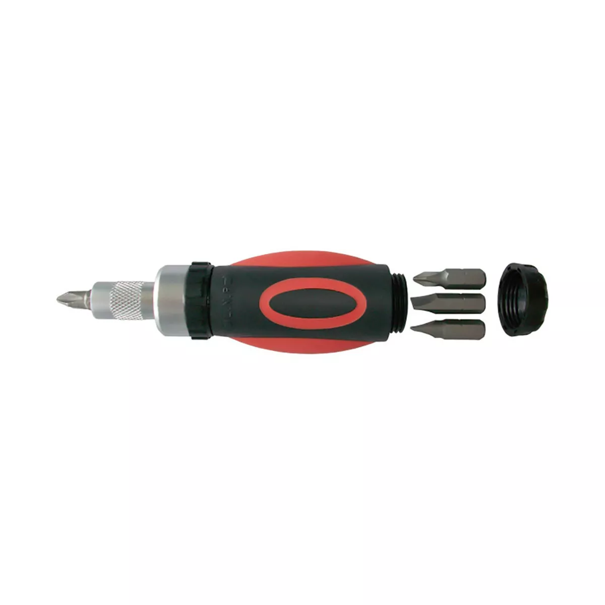 КОМПЛЕКТ ОТВЕРТКА С ТРЕСЧОТКА И 4 БИТА CONNEX