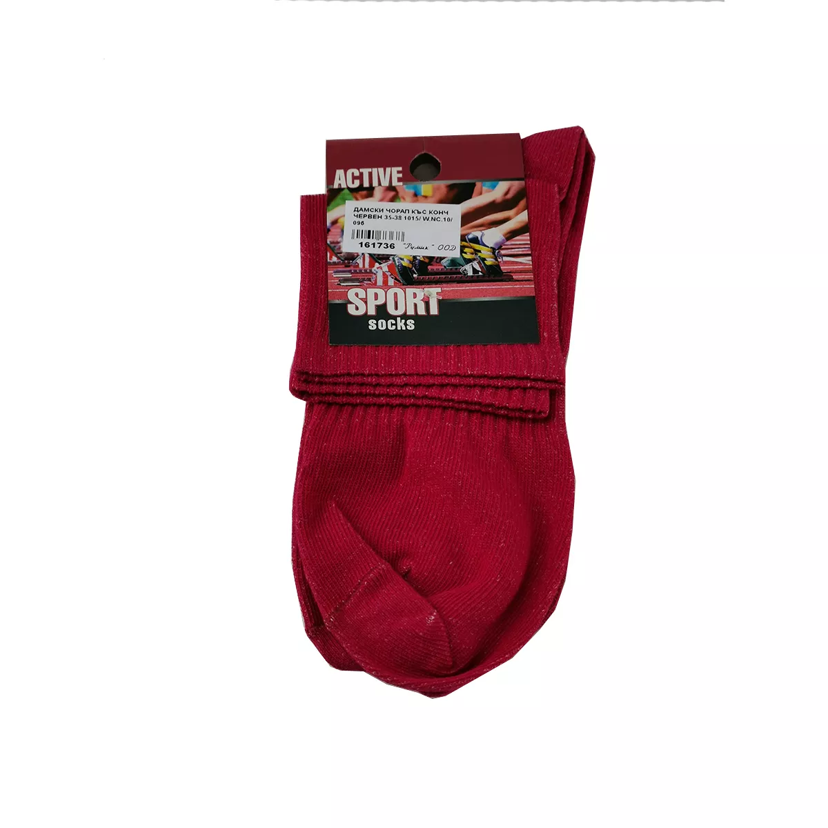 ДАМСКИ ЧОРАПИ КЪС КОНЧ ЧЕРВЕН РАЗМЕР 35-38