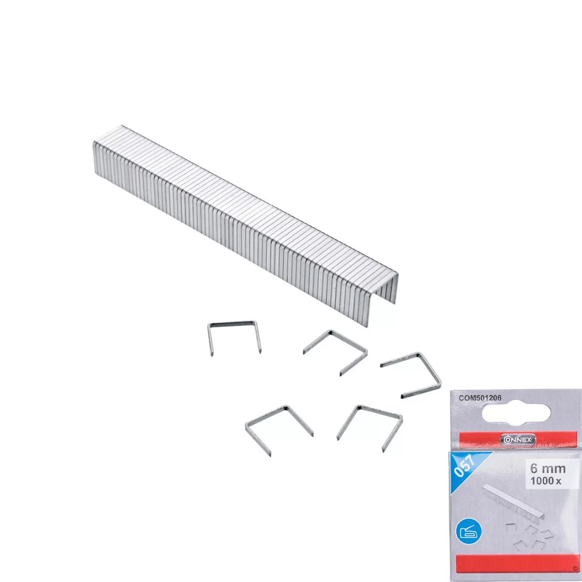СКОБИ ЗА ТАКЕР 6ММ/57 1000БР СОХ СОМ501206