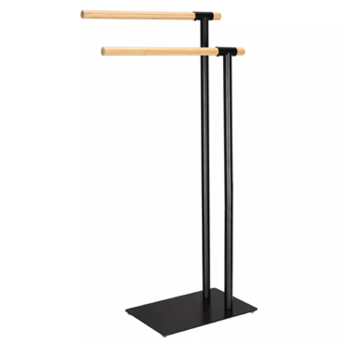 МЕТАЛНА СТОЙКА ЗА ХАВЛИИ ЧЕРЕН МАТ