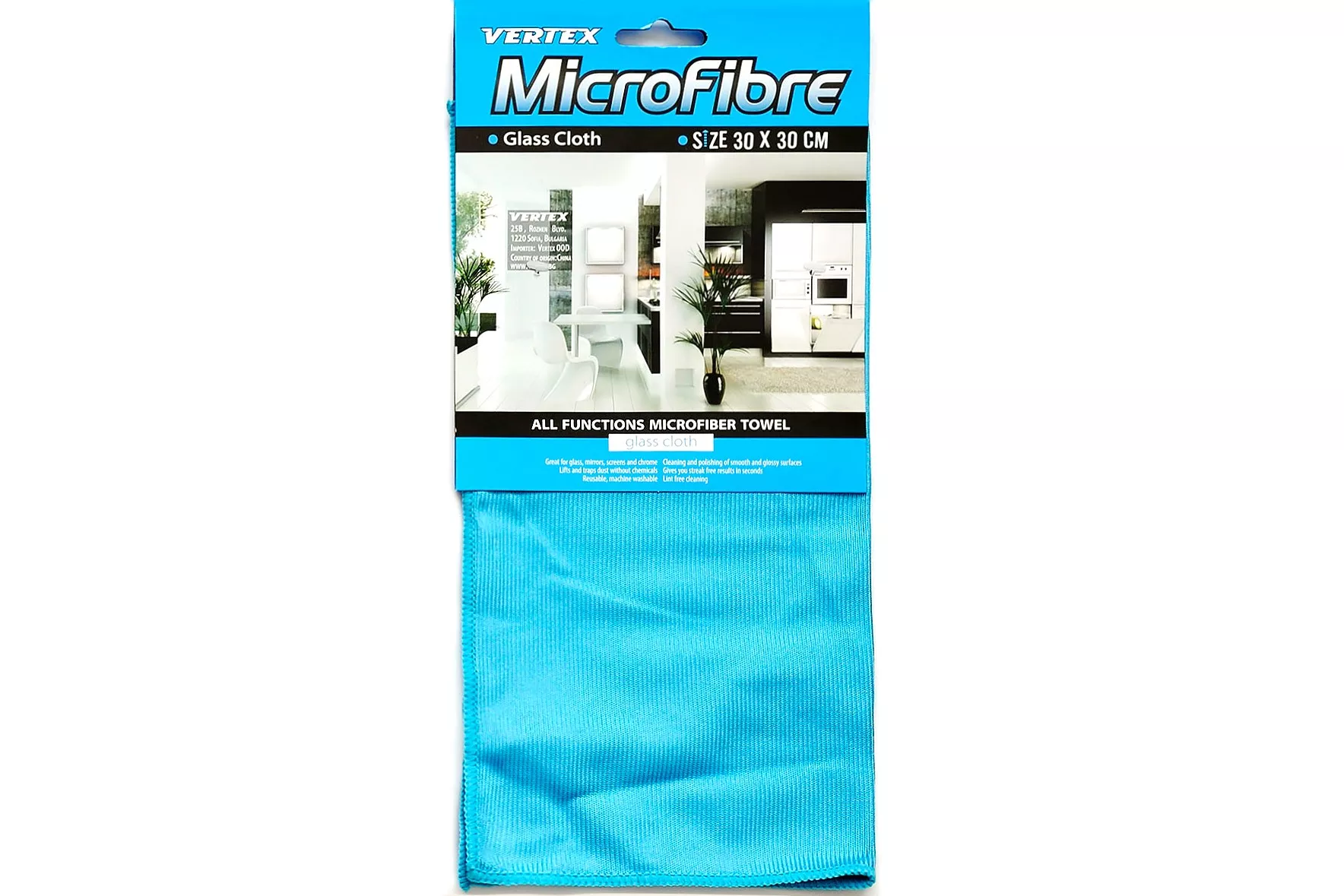 МИКРОФИБЪРНА КЪРПА ЗА СТЪКЛО MC 002 SC09