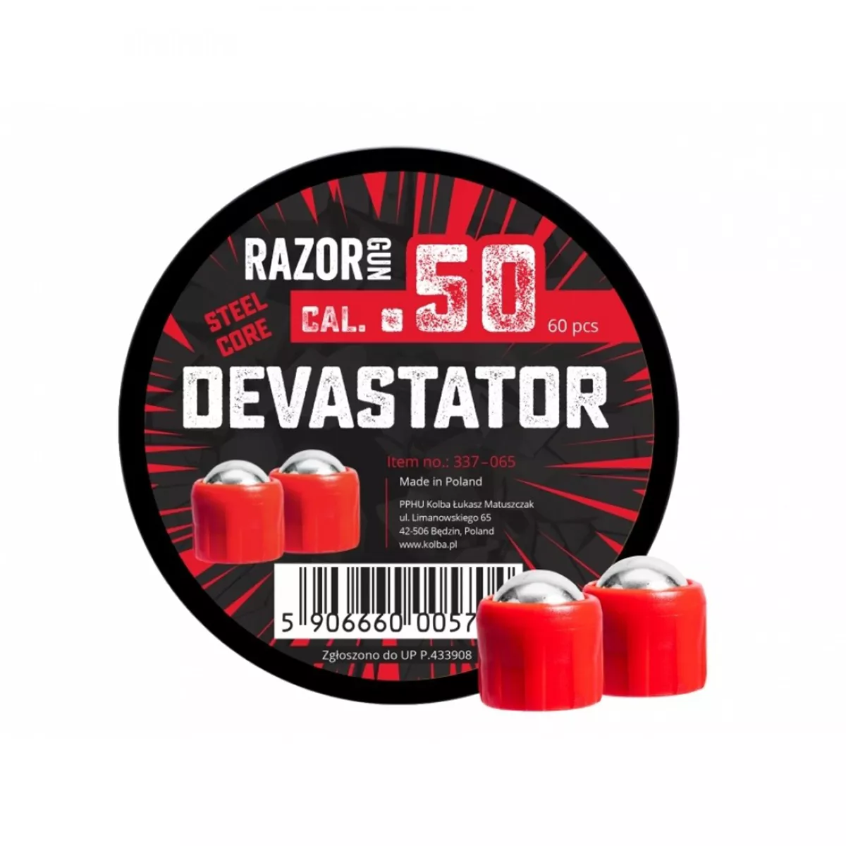 МЕТАЛНИ САЧМИ RAZORGUN STEEL CORE DEVASTATOR 50 КАЛИБЪР