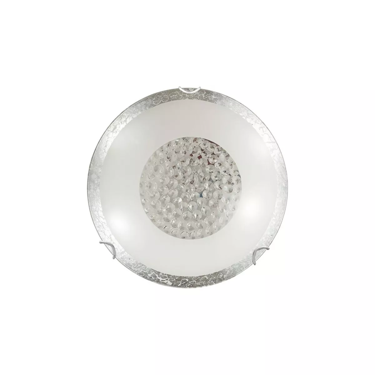 ПЛАФОНИЕРА BLESS 1XE27 1/2 Ф250 СРЕБРИСТО И КРИСТАЛ