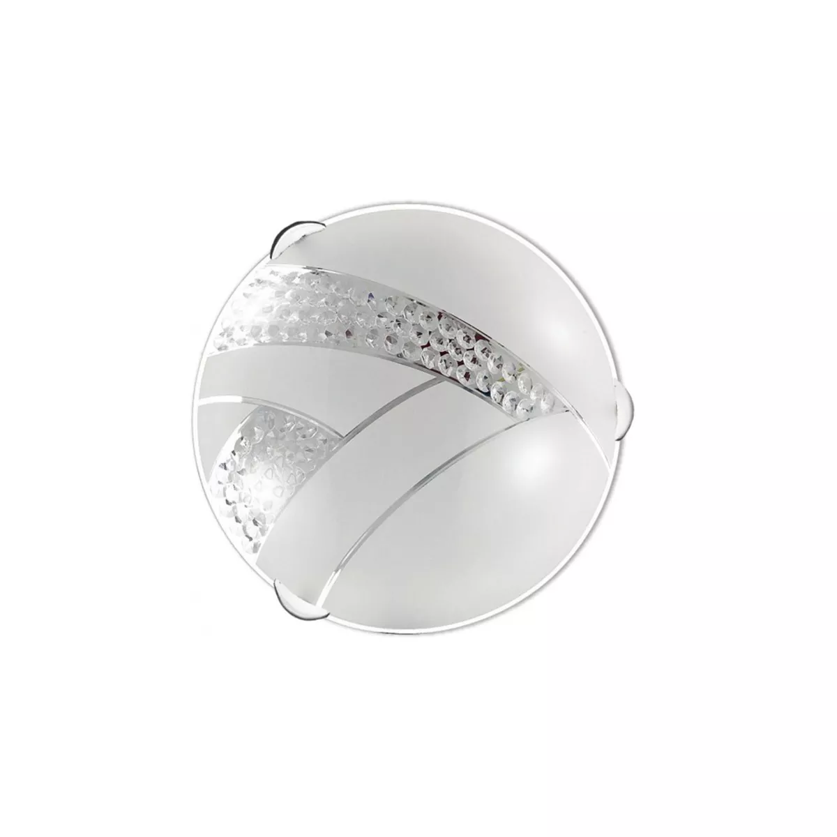 ПЛАФОНИЕРА PIETRA 1XE27 Ф250 БЯЛО И КРИСТАЛ