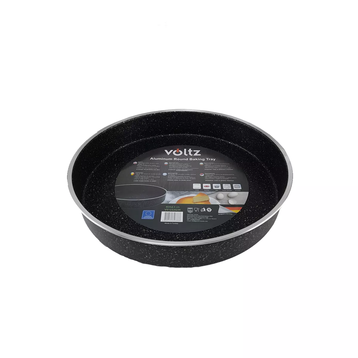ТАВА КРЪГЛА VOLTZ V51222G34 34 СМ