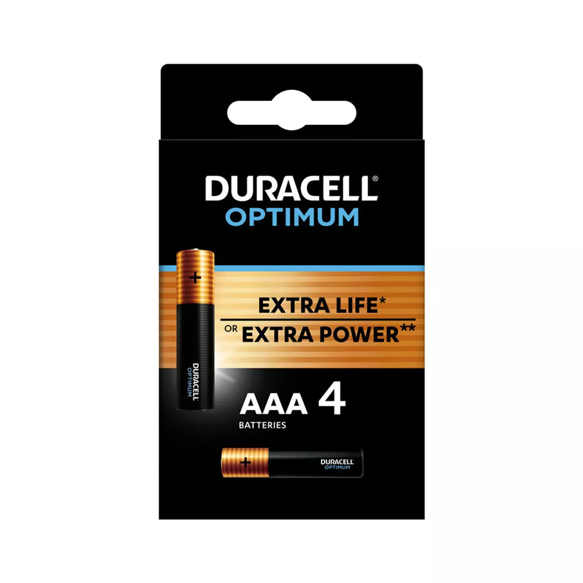 БАТЕРИИ ААА DURACELL OPTIMUM LR03 БЛИСТЕР 4729