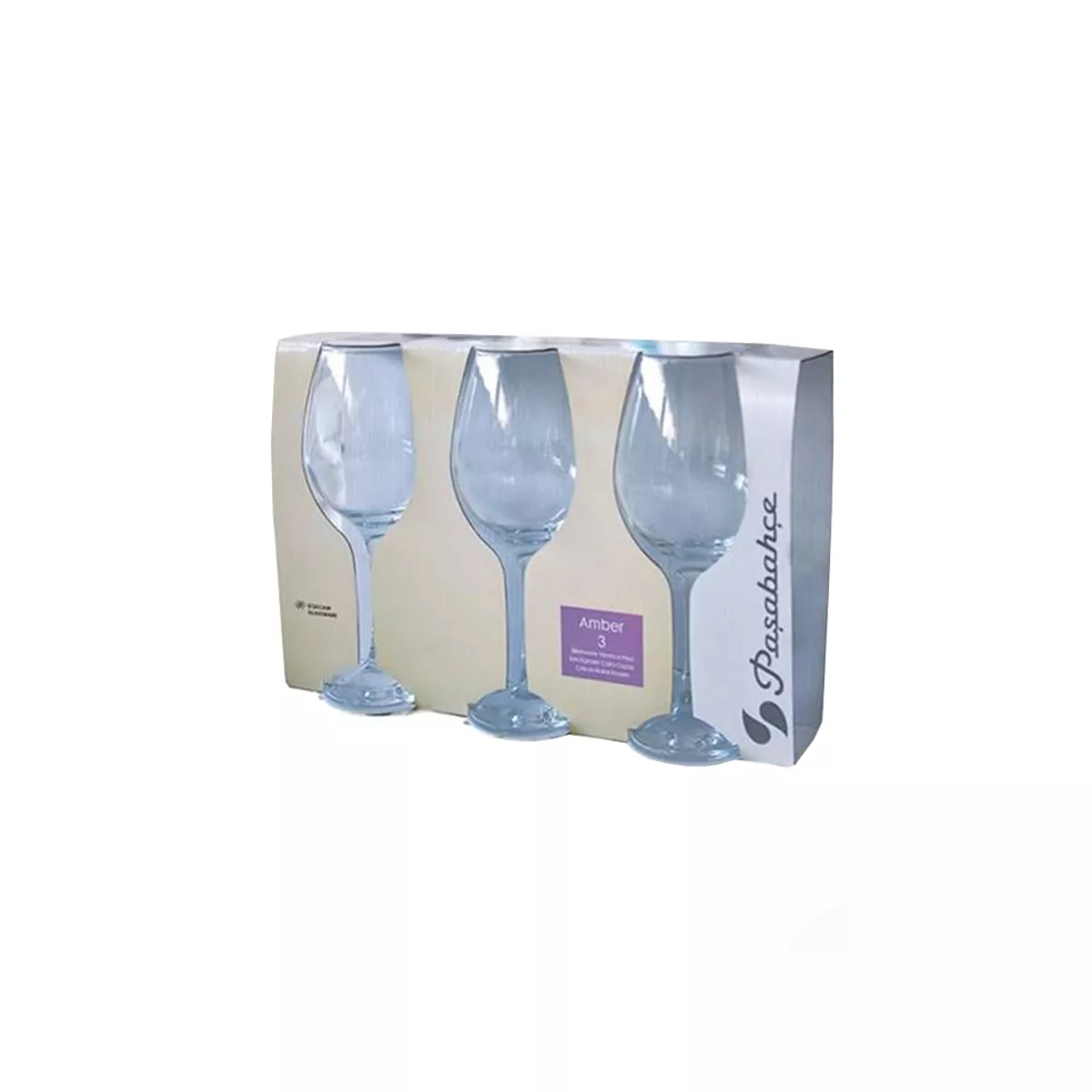 КОМПЛЕКТ ЧАШИ ЗА БЯЛО ВИНО 3 БРОЯ AMBER 295МЛ 440255