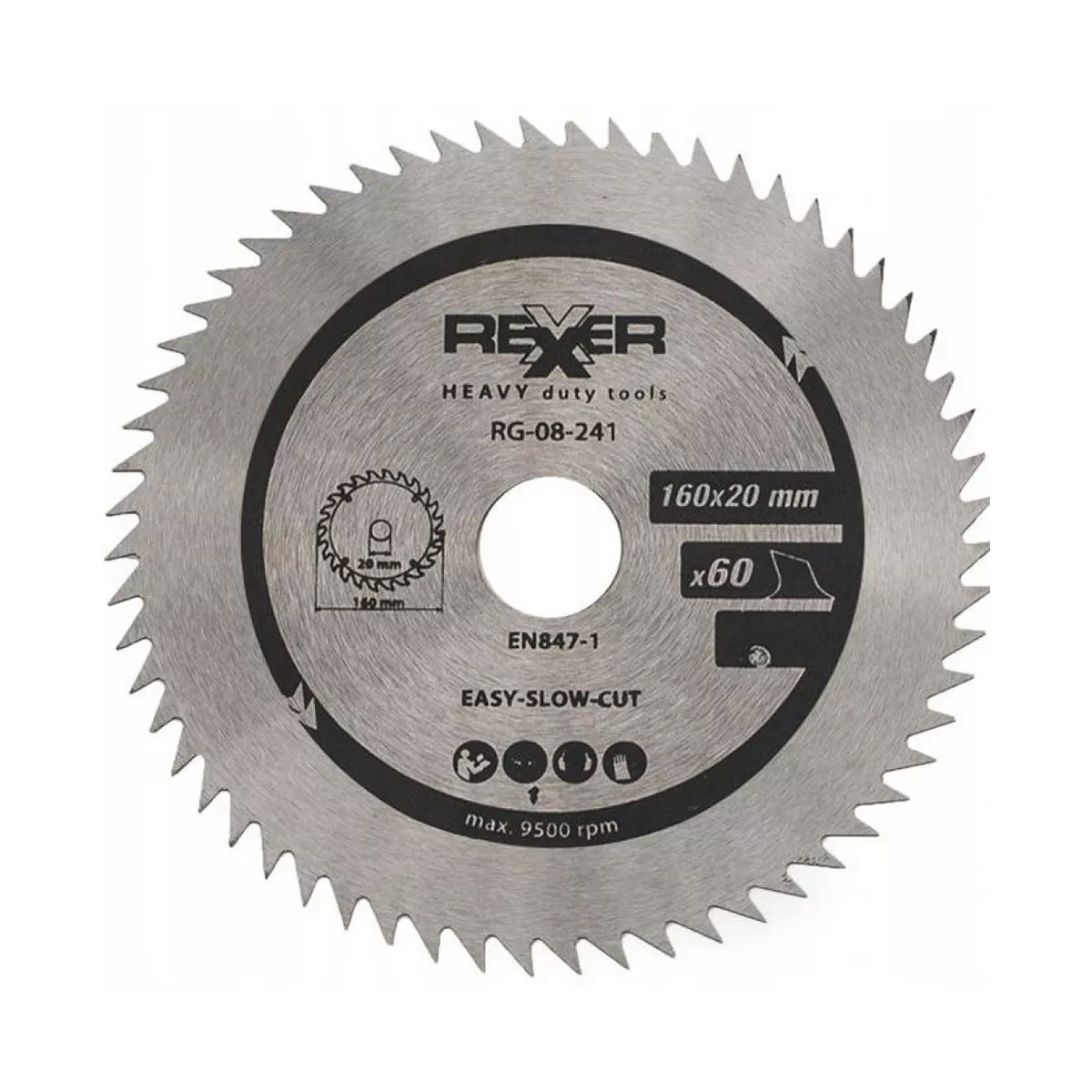ДИСК ЗА ЦИРКУЛЯР 160/20/60 ЗЪБА RG-08-241 645029