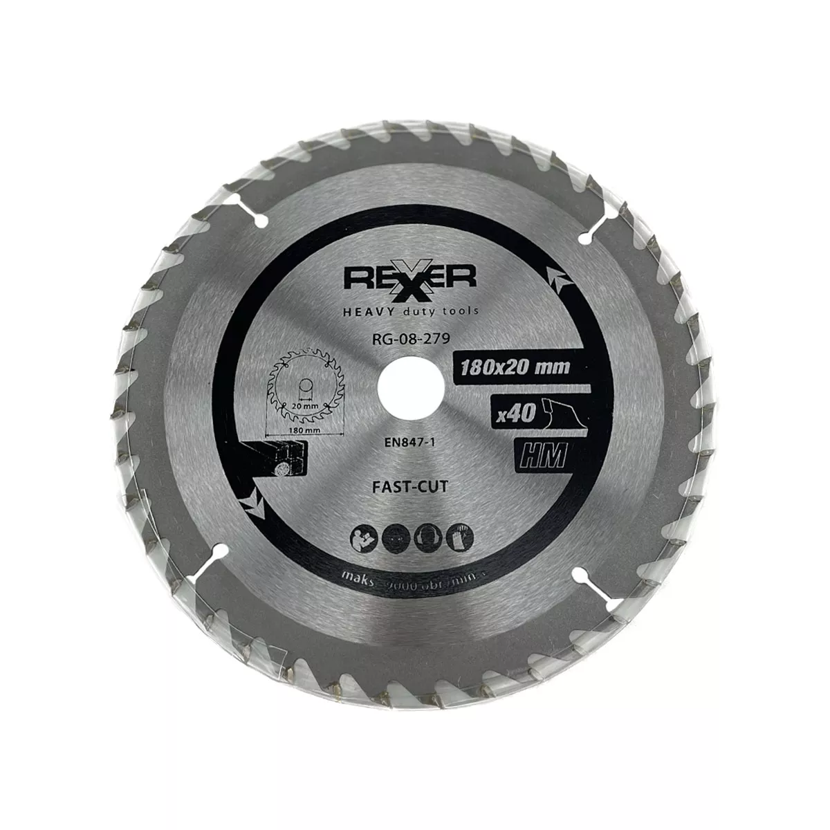 ДИСК ЗА ЦИРКУЛЯР 180/20/40 ЗЪБА RG-08-279 645035