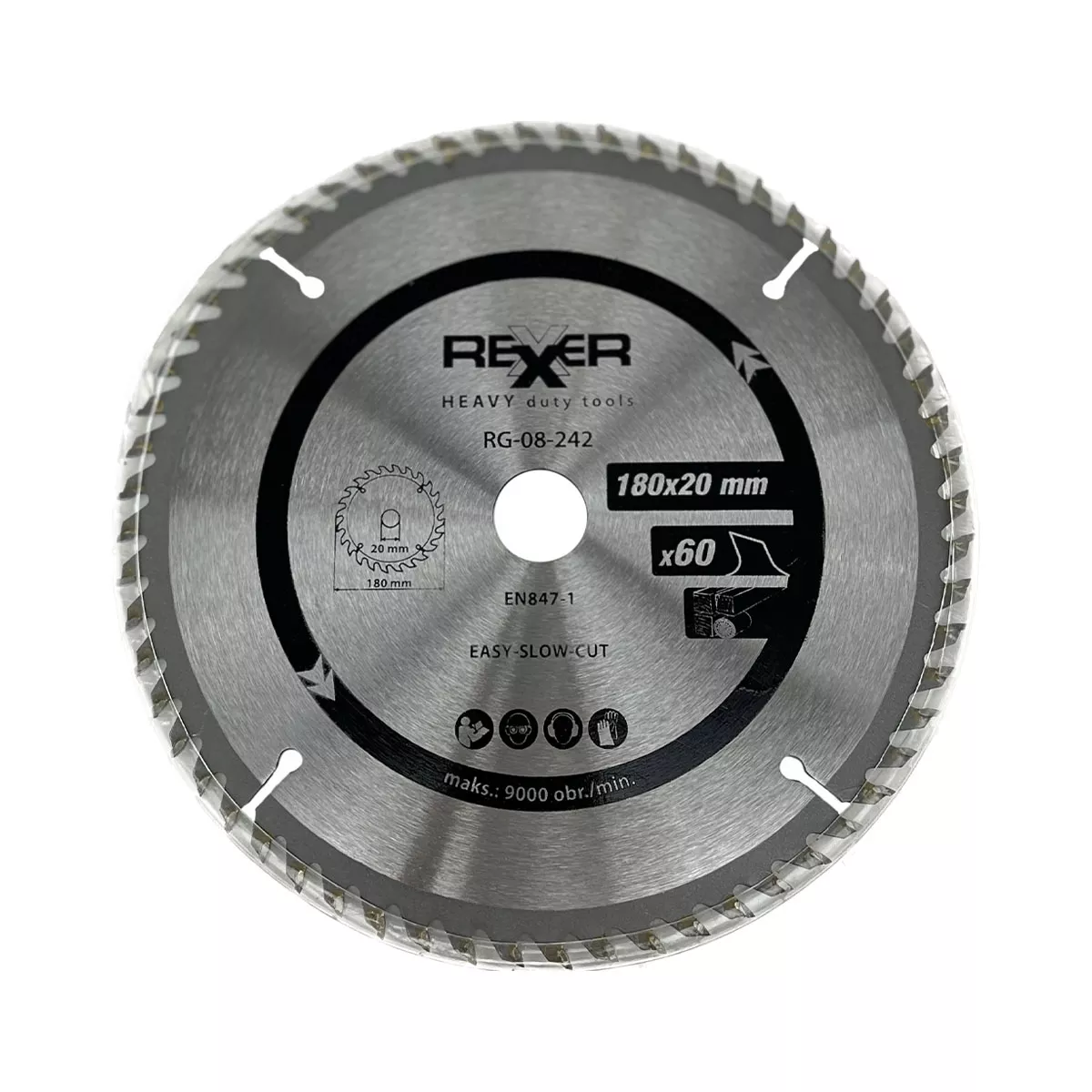 ДИСК ЗА ЦИРКУЛЯР 180/20/60 ЗЪБА RG-08-280 645036