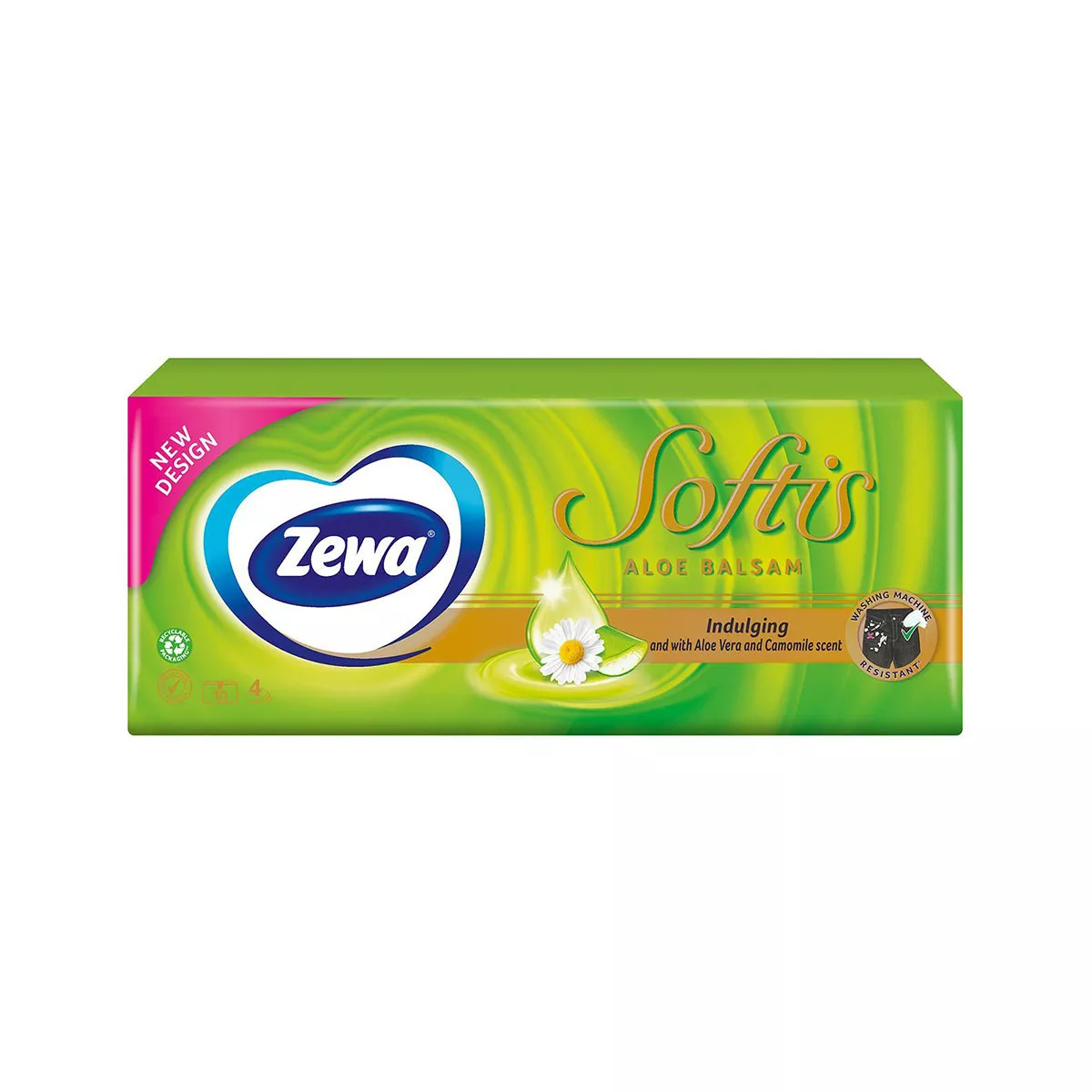 НОСНИ КЪРПИ ZEWA SOFTIS ALOE BALSAM 10 БРОЯ