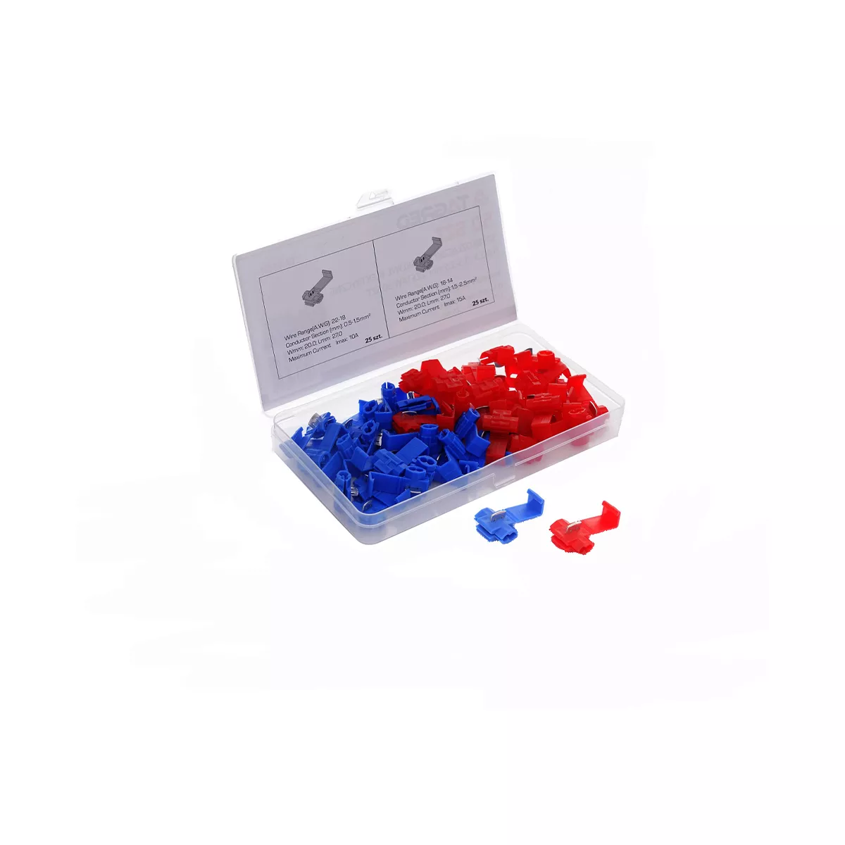 ЕЛЕКТРИЧЕСКИ БЪРЗИ СЪЕДИНИТЕЛИ КОМПЛЕКТ 50БР 0,5-2,5ММ 4164