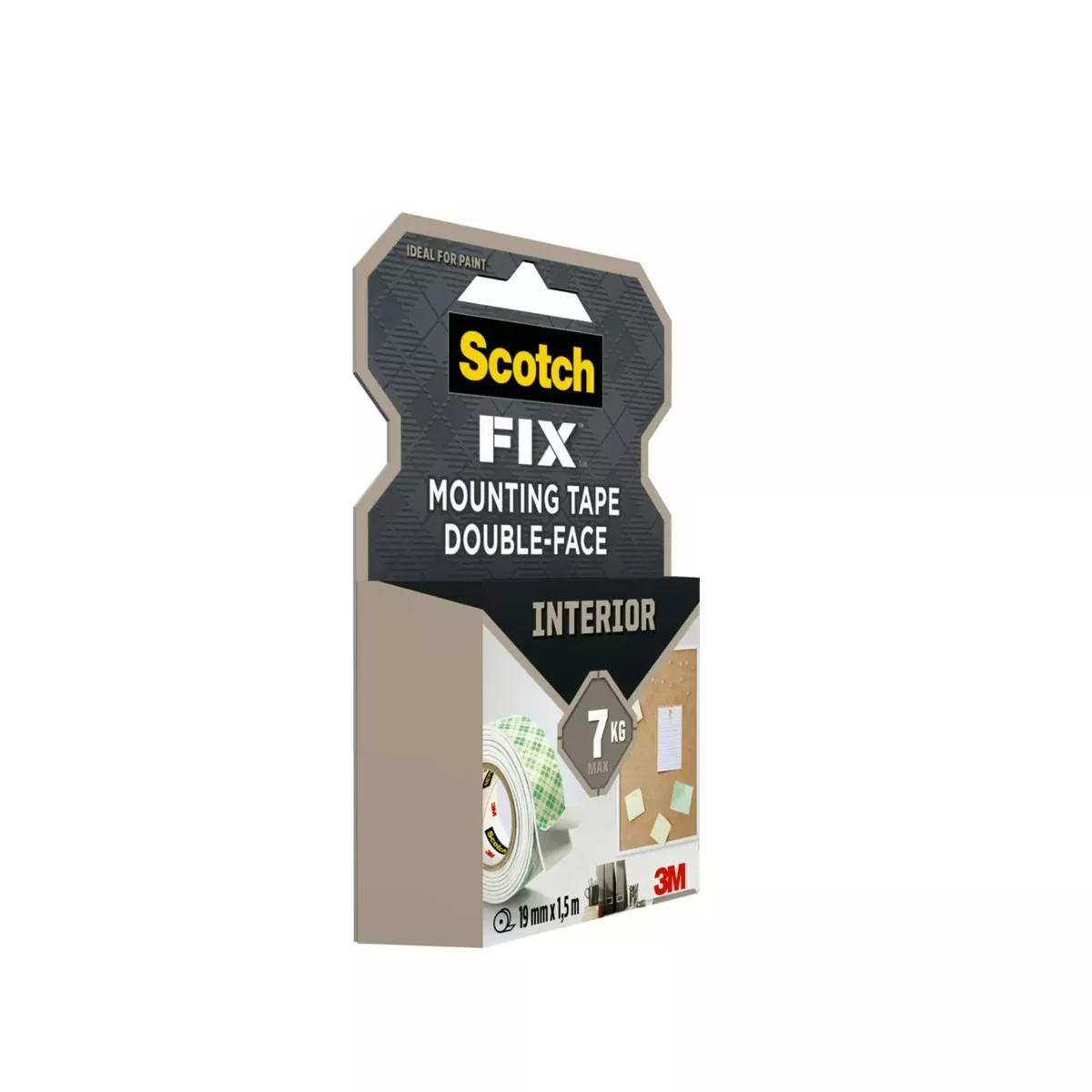 ДВУСТРАННА  ЛЕНТА ВЪТРЕШНА  SCOTCH 4496G-1915/3M 1.5M/19MM 7301007