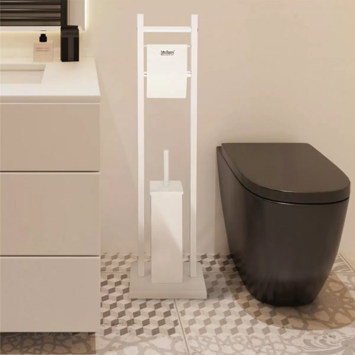 ЧЕТКА ЗА ТОАЛЕТНА С ДЪРЖАЧ ЗА ТОАЛЕТНА ХАРТИЯ - ICA 3811MW