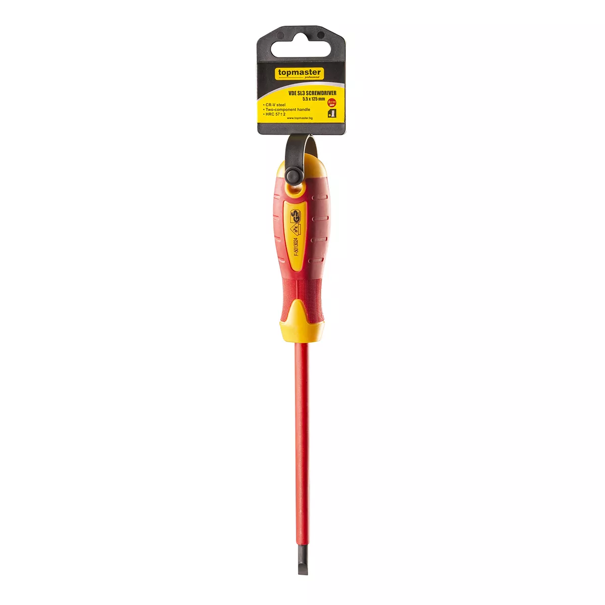 ОТВЕРТКА ПРАВА ИЗОЛИРАНА TOPMASTER 5.5х125 ММ