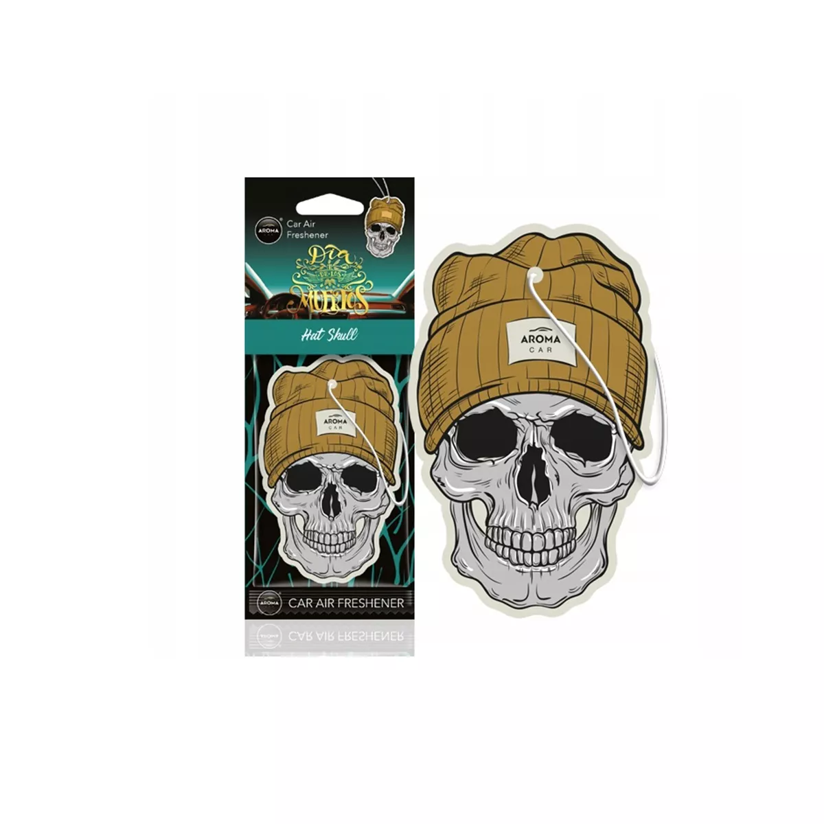 АРОМАТИЗАТОР ЗА АВТОМОБИЛ AROMA HAT SKULL