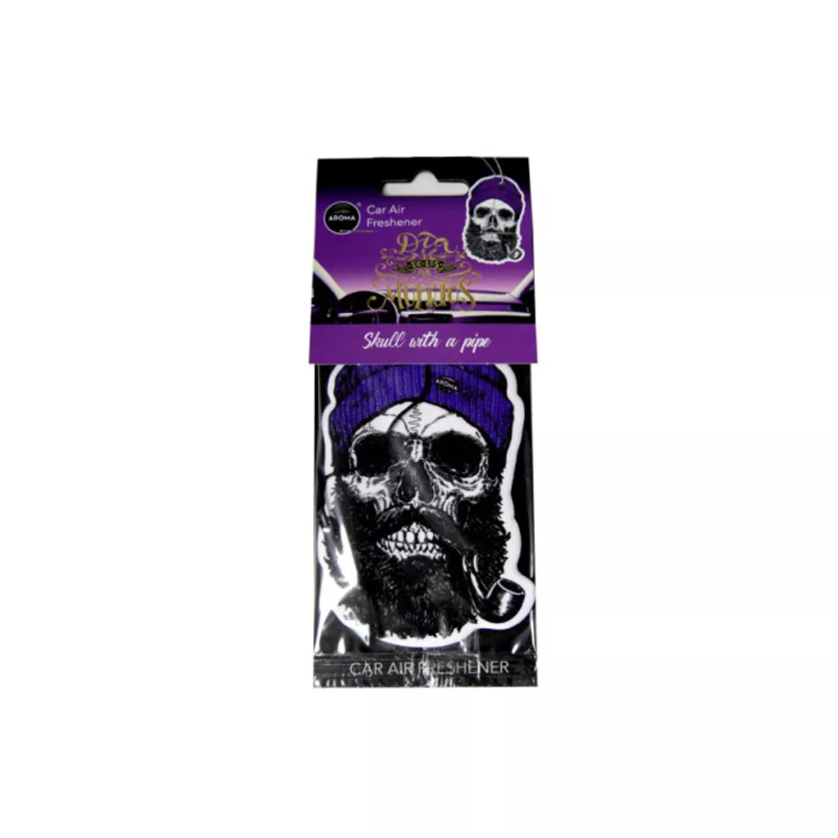 АРОМАТИЗАТОР ЗА АВТОМОБИЛ AROMA SKULL WITH A PIPE