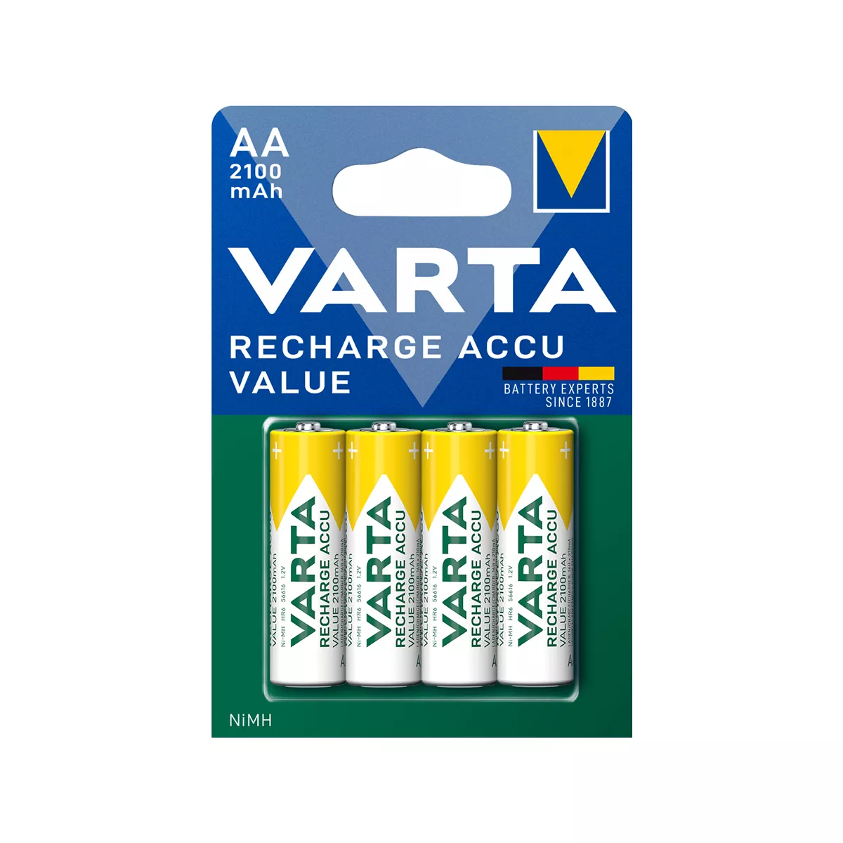 АКУМУЛАТОРНИ БАТЕРИИ VARTA АА ПРЕЗАРЕЖДАЩИ 4 БРОЯ - #313440 - Rumik