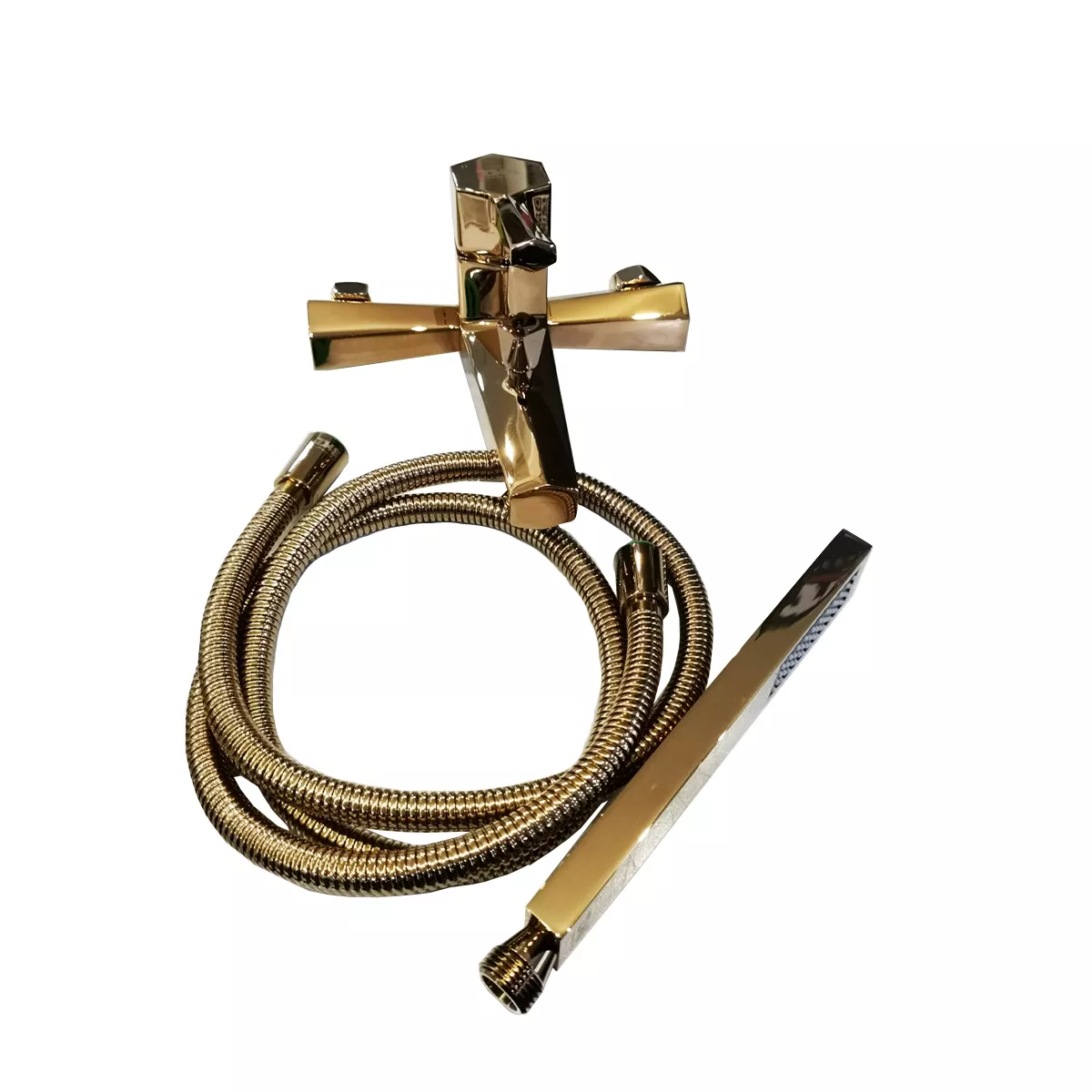 КОМПЛЕКТ СМЕСИТЕЛ ЗА ВАНА/ДУШ МЕСИНГ Ф35 10004