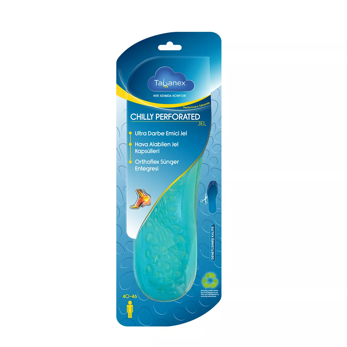 СТЕЛКИ ЗА ОБУВКИ 40-46 УНИВЕРСАЛНИ TABANEX CHILLY