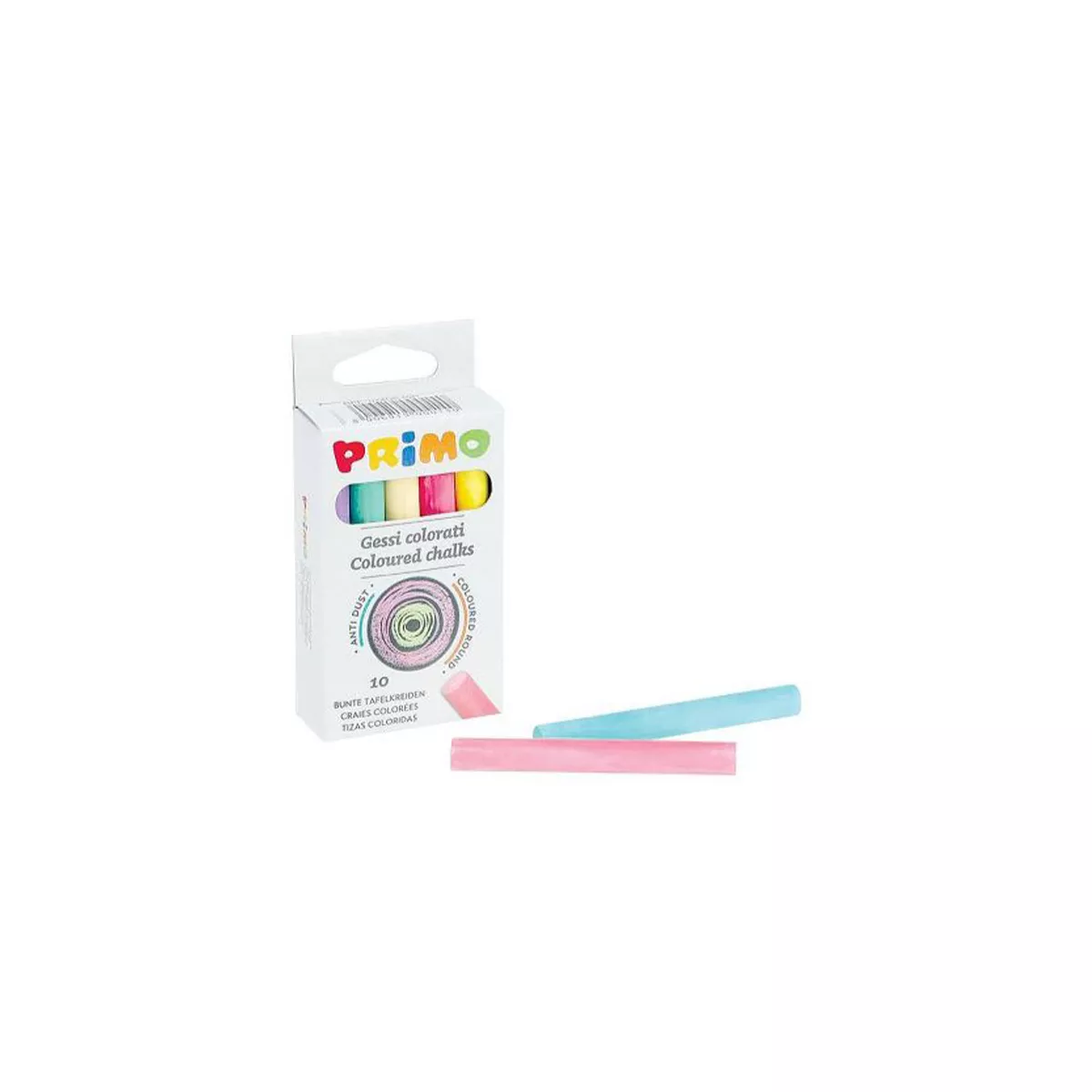 ТЕБЕШИР ЦВЕТЕН,КРЪГЪЛ 10БР В КУТИЯ 014GС10R PRIMO