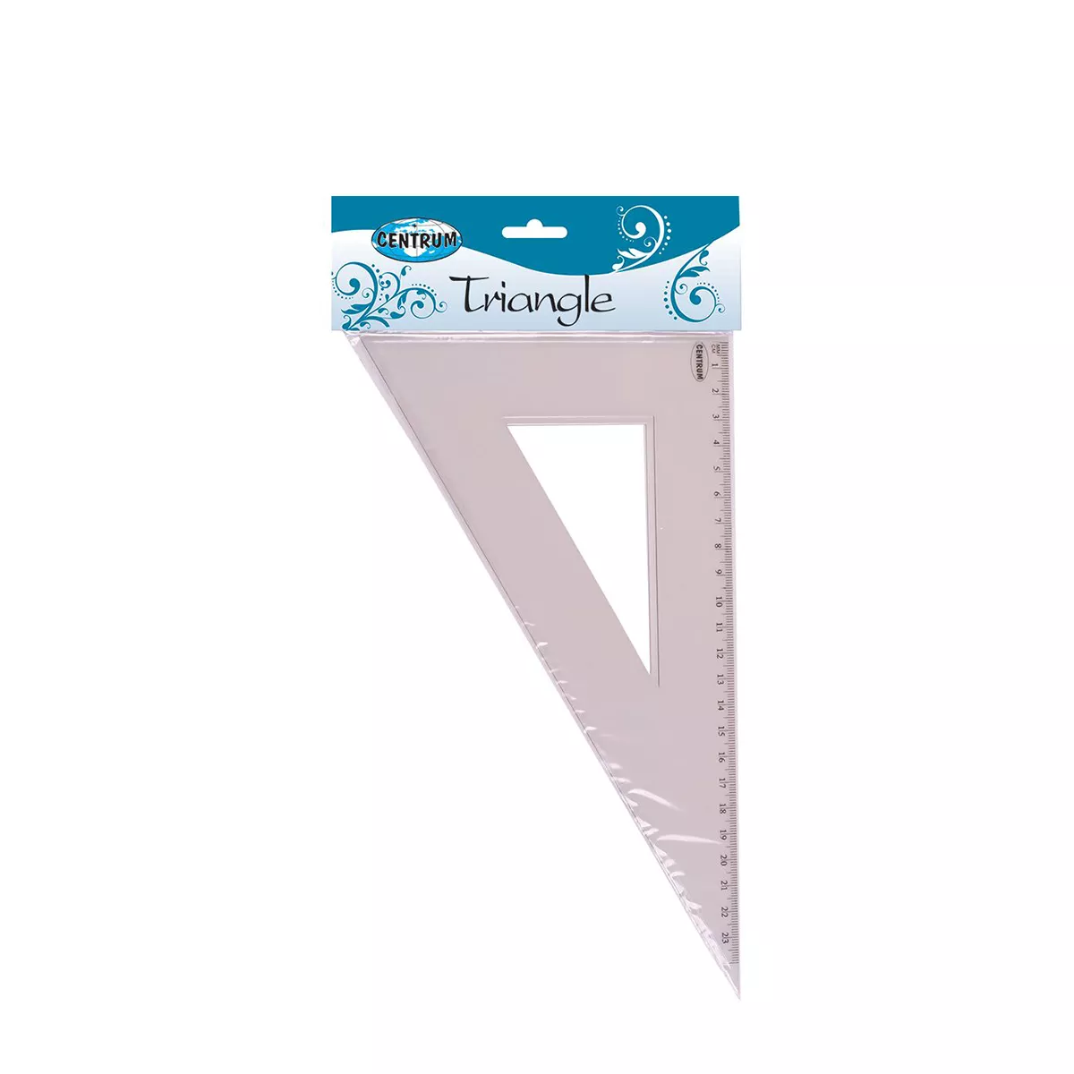 ТРИЪГЪЛНИК CENTRUM 30х23 СМ ПРОЗРАЧЕН