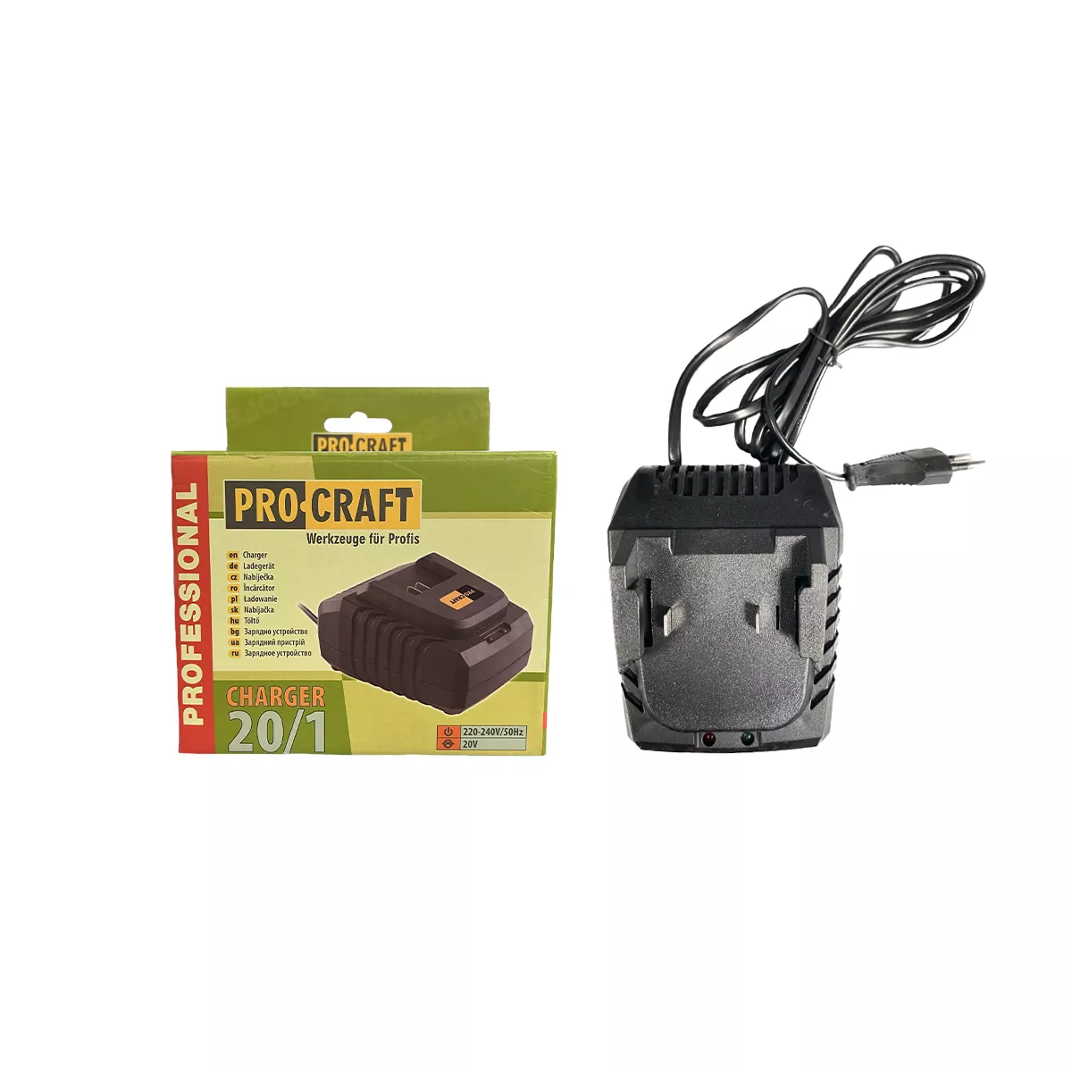ЗАРЯДНО 20/1 PROCRAFT, 20V-  БЪРЗО ЗАРЕЖДАНЕ /  52