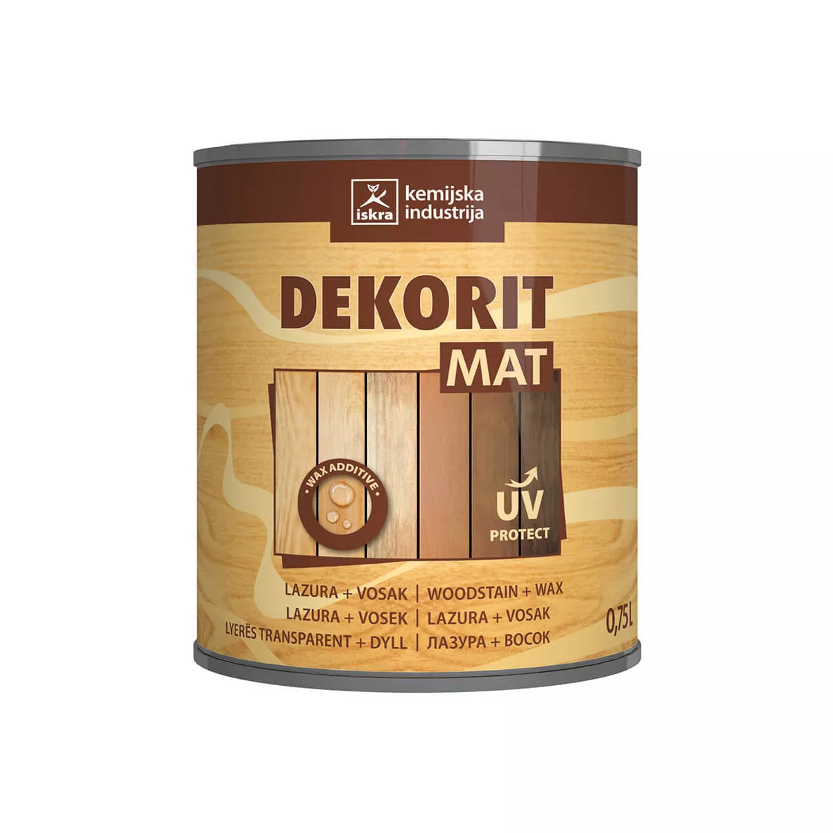 ЛАК DEKORIT MAT БЯЛ 750 МЛ