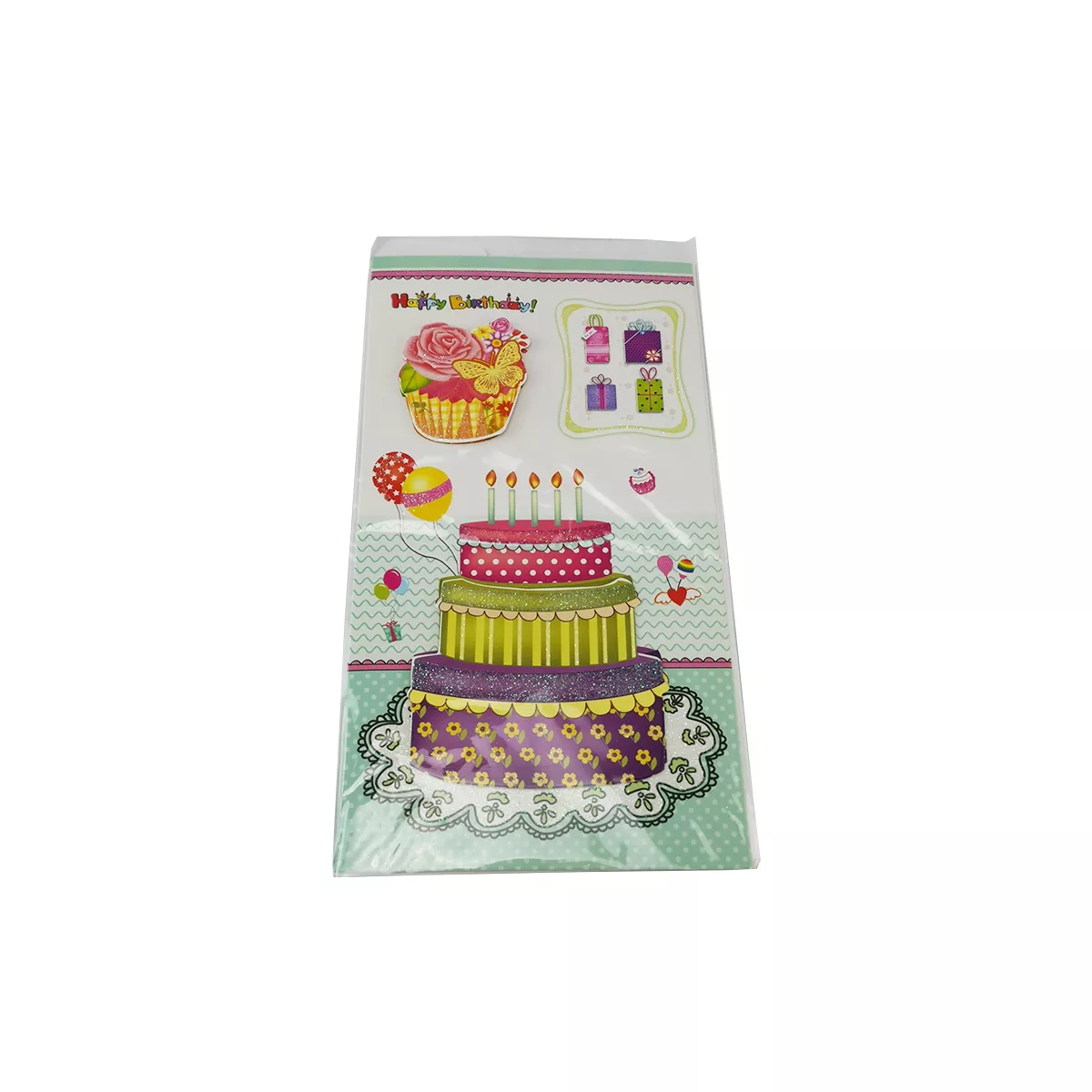 КАРТИЧКА ЗА РОЖДЕН ДЕН 12.5x23СМ С ПЛИК И02-13012 - #108262 - Rumik