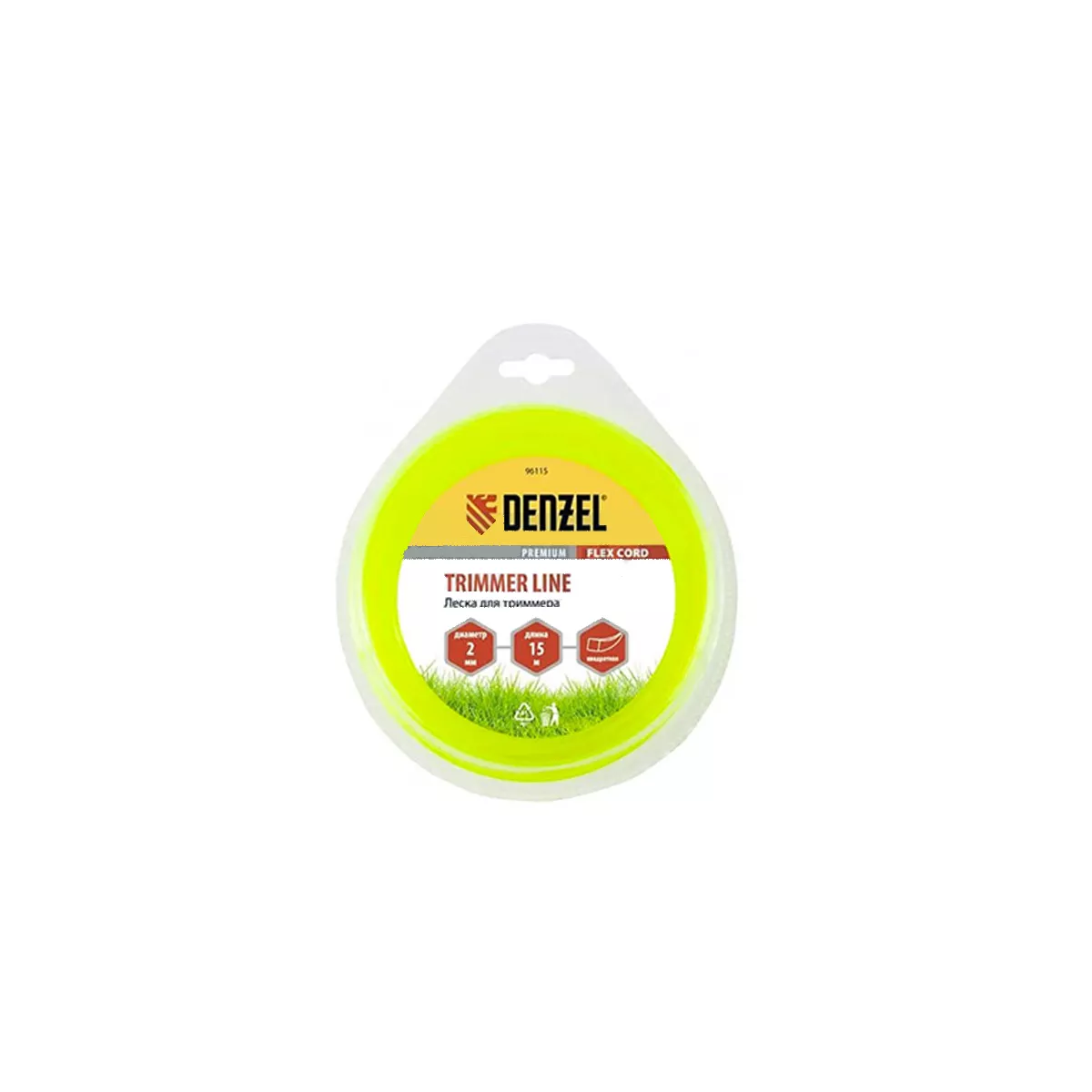 КОРДА ЗА КОСЕНЕ DENZEL FLEX CORD 2.0 MM КВАДРАТНА