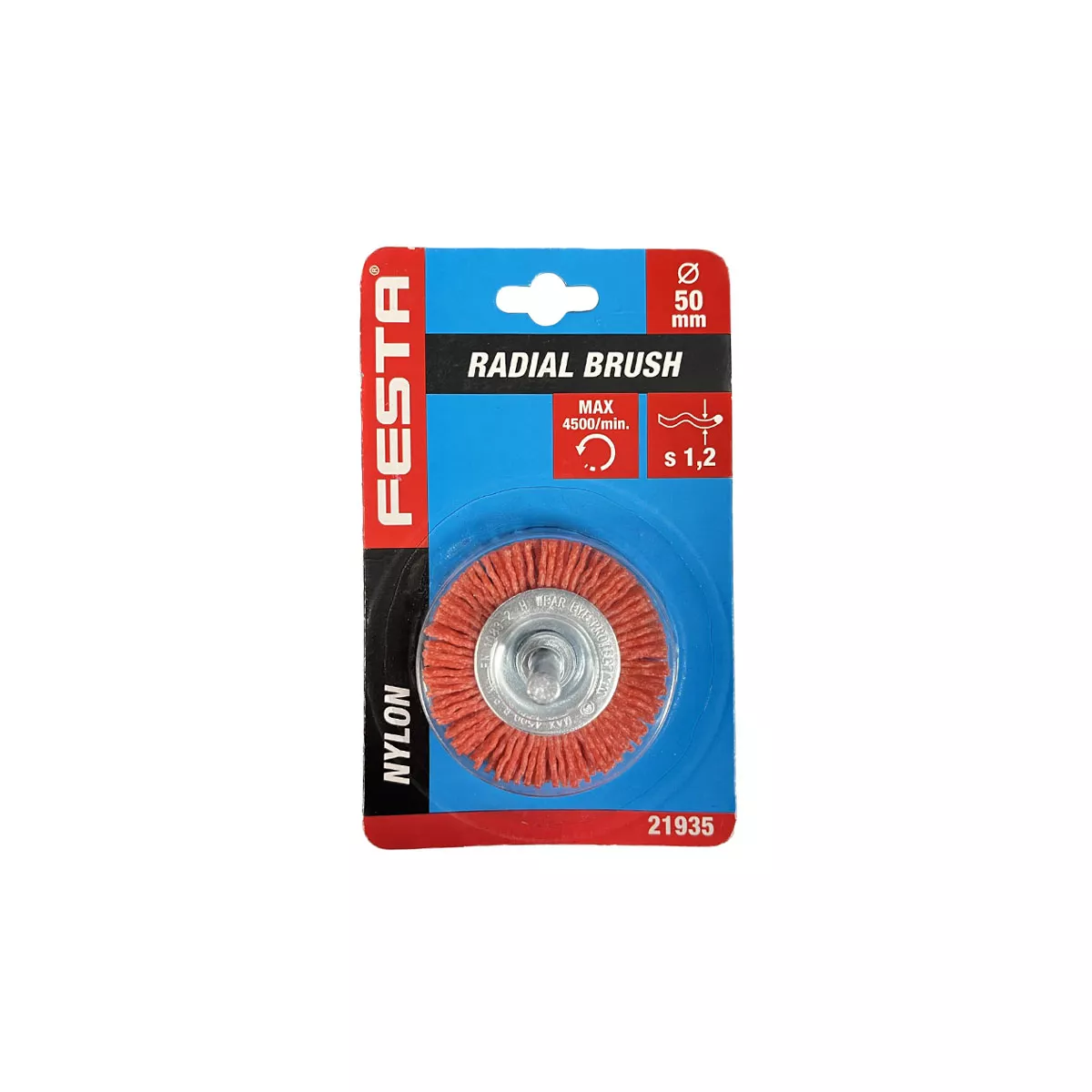 НАЙЛОНОВА АБРАЗИВНА ЧЕТКА ЗА БОРМАШИНА Ф50ММ 21935.01