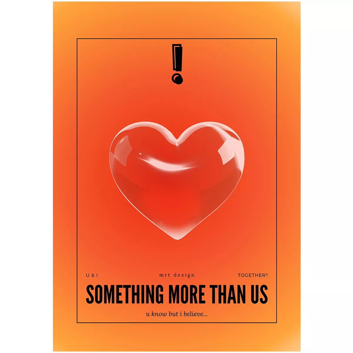 ПОСТЕР SOMETHING MORE THAN US А3